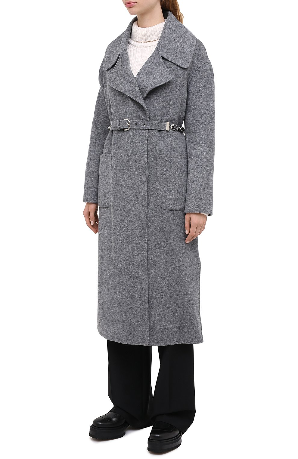 Шерстяное пальто ERMANNO ERMANNO SCERVINO, арт. 47T CP02 VIN, фото 4