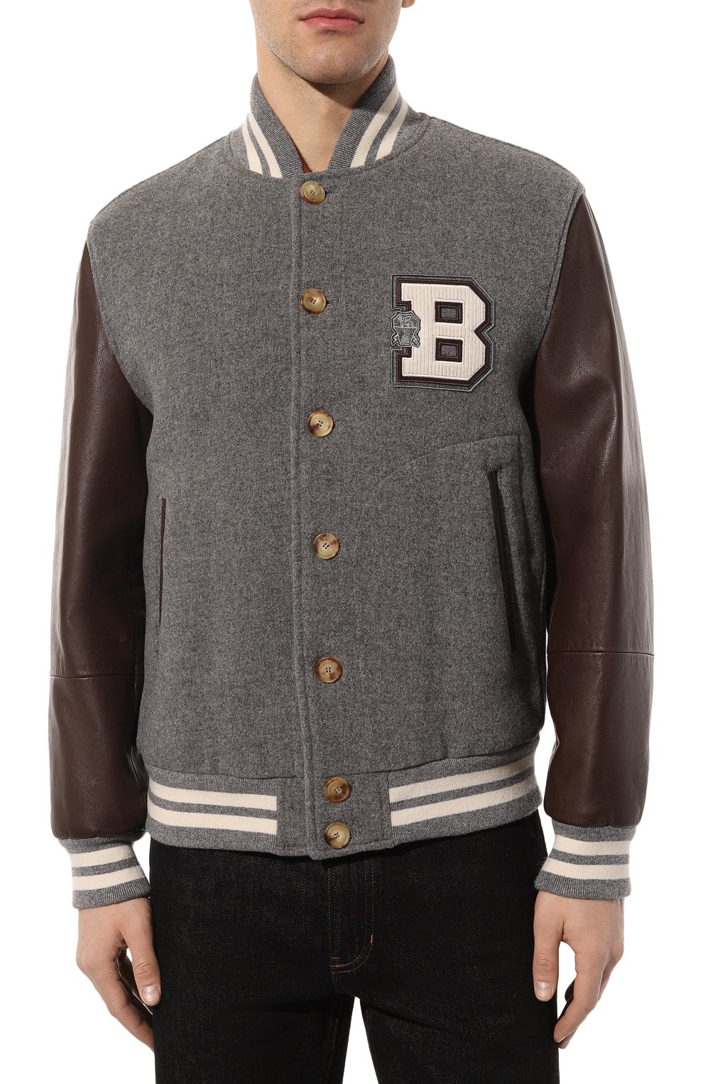 Комбинированный бомбер BRUNELLO CUCINELLI, арт. MY4141966, фото 3