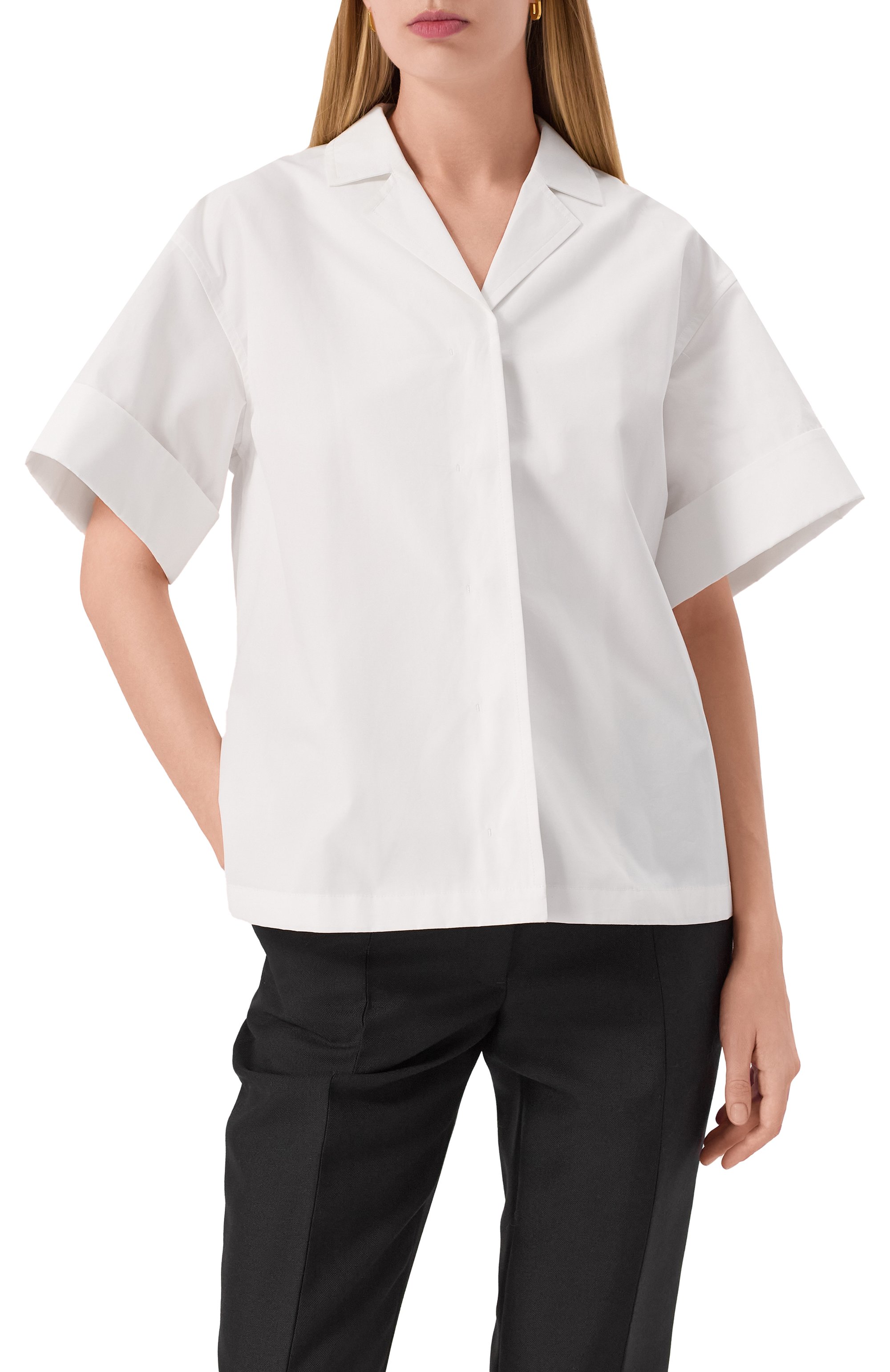 Хлопковая рубашка JIL SANDER, арт. J04DL0105/J45002, фото 3