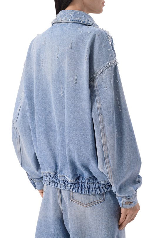 Джинсовая куртка Giuseppe di Morabito 06PSDNB096R 16407 Голубой  06PSDNB096R 16407 Фото 4