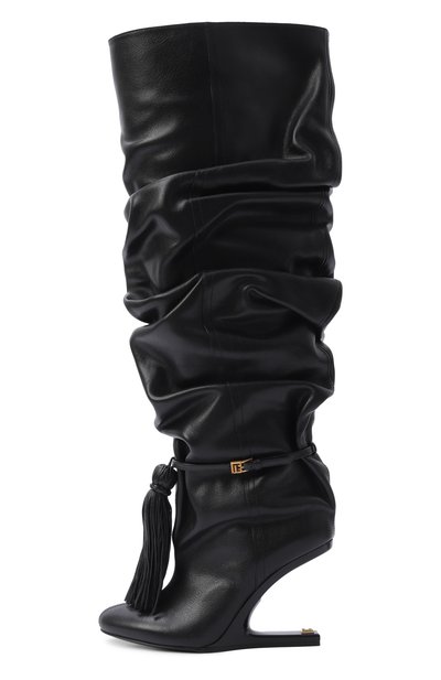 Кожаные сапоги no wedge 95 BALMAIN, арт. HN1TB288/LSDX, фото 4