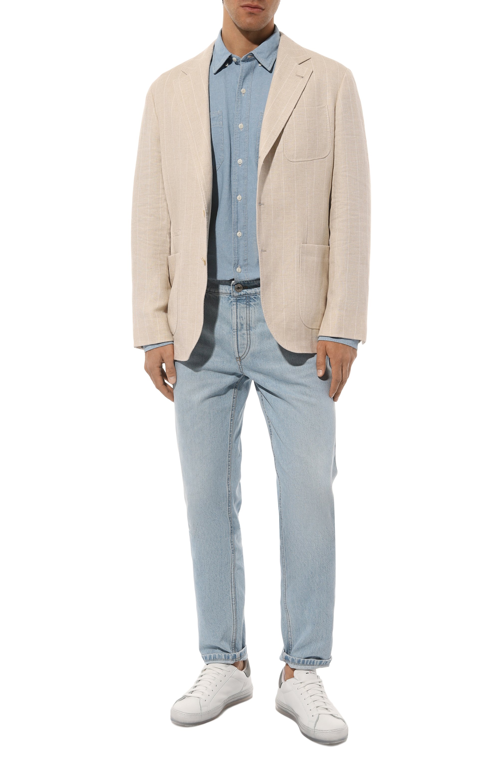 Пиджак изо льна и шерсти BRUNELLO CUCINELLI, арт. MW4617BND, фото 2