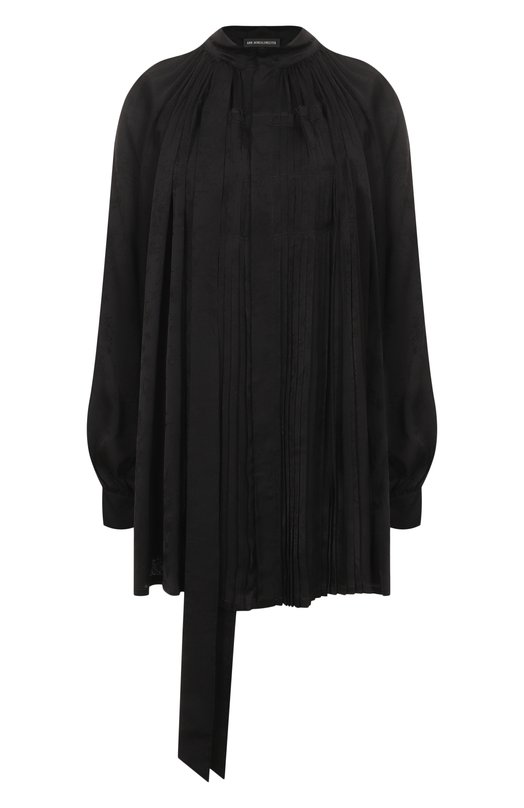 Блузка из вискозы и шелка Ann Demeulemeester B0012787/FA611 Чёрный B0012787/FA611