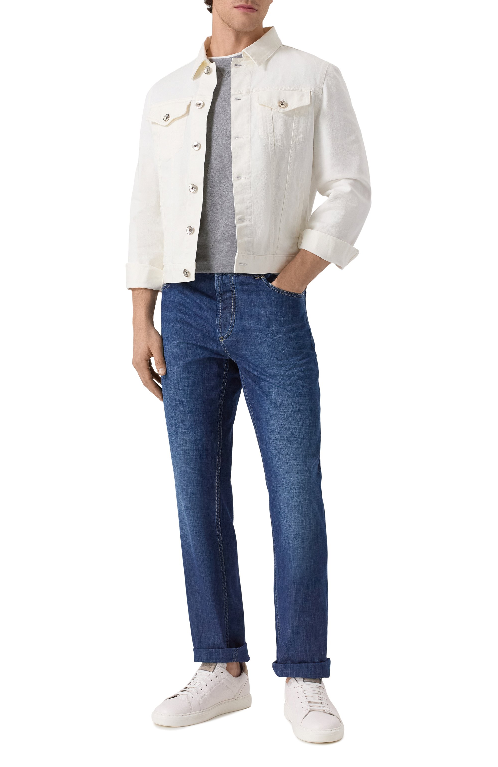 Джинсы traditional fit BRUNELLO CUCINELLI, арт. ME645B3210, фото 2