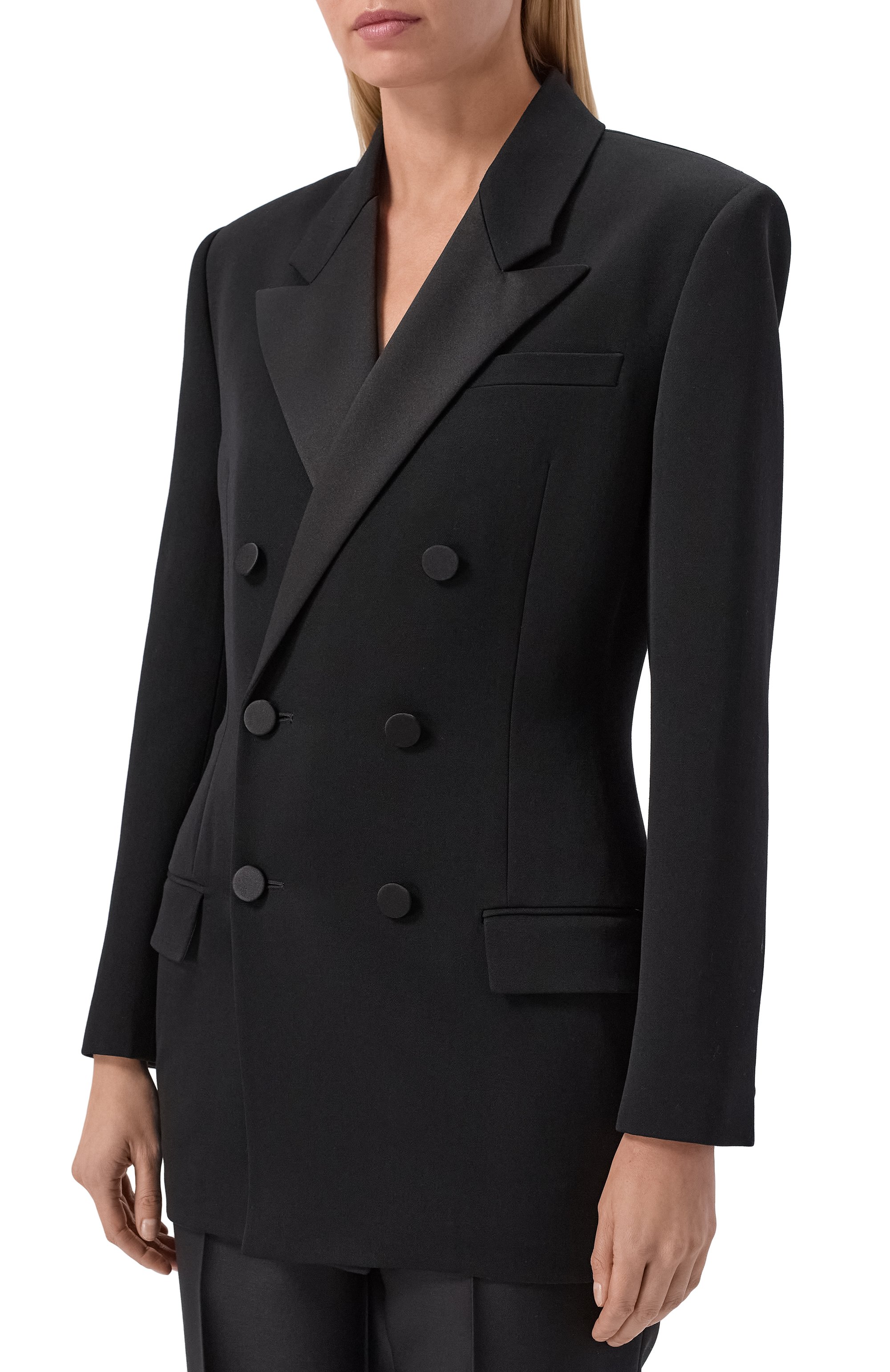 Шерстяной жакет SAINT LAURENT, арт. 796879/Y7E63, фото 3