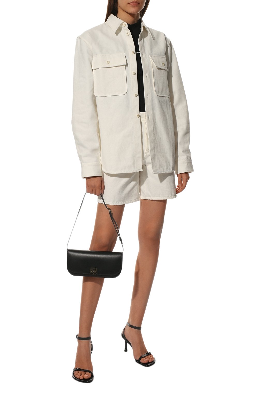 Хлопковая куртка JIL SANDER молочного цвета по цене 84050 руб., арт. JPPU666054-WU246300, фото 2 Хлопковая куртка JIL SANDER, арт. JPPU666054-WU246300, фото 2