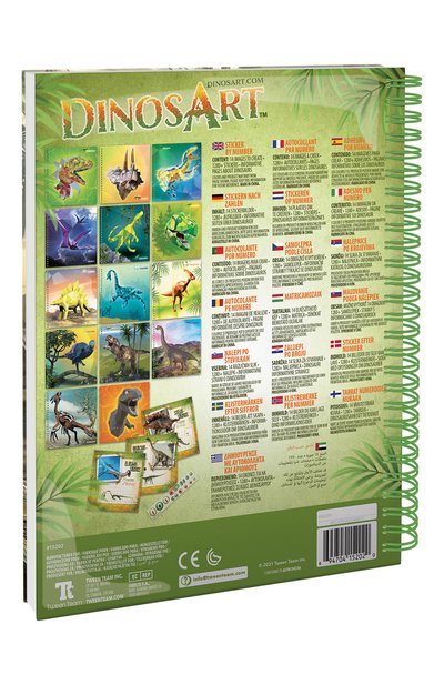 Набор для аппликаций с наклейками dinosart PAREMO, арт. 15202_NSDA, фото 3