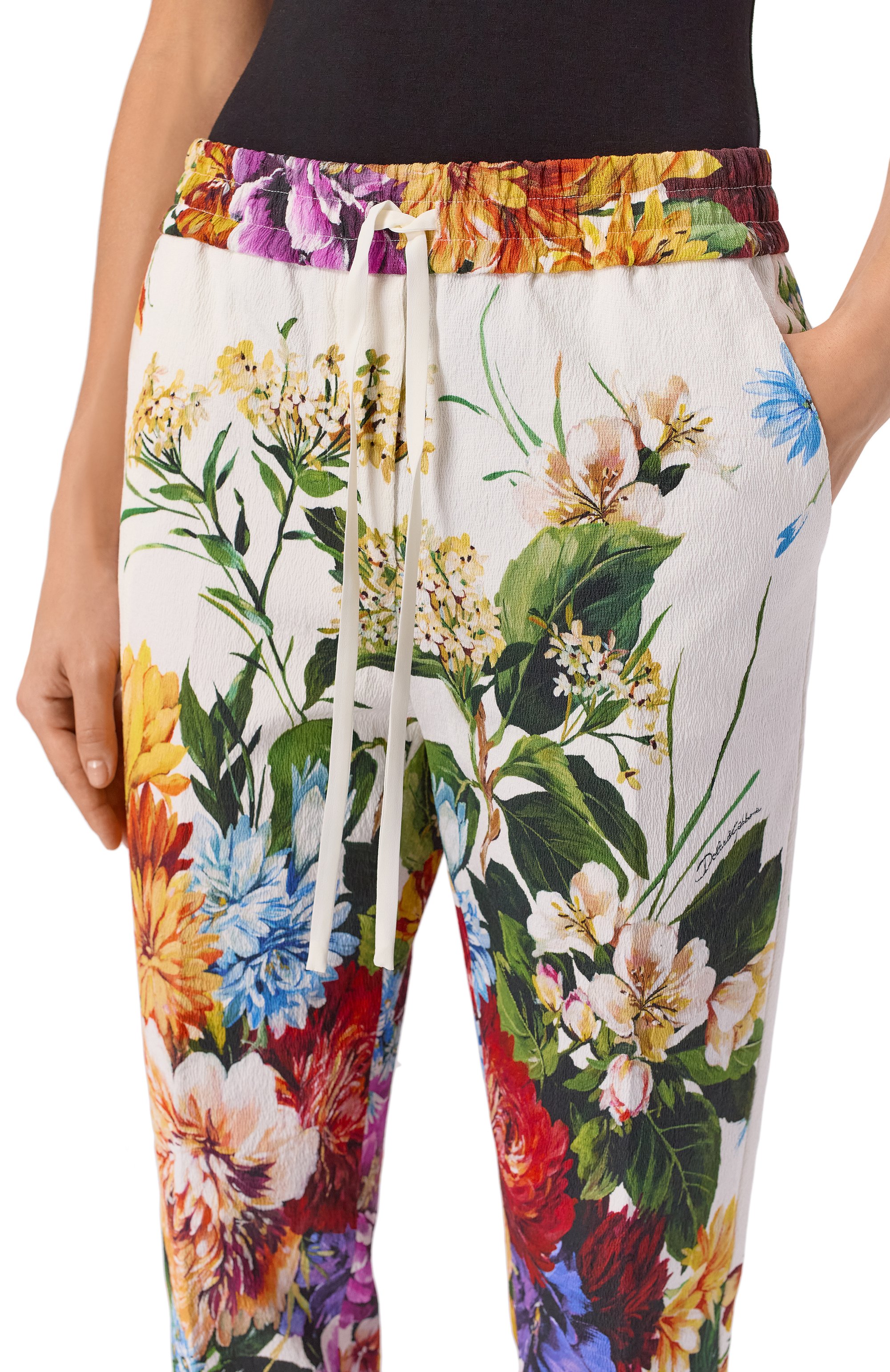 Брюки из хлопка и вискозы DOLCE & GABBANA, арт. FTDCZT/FSRQU, фото 5