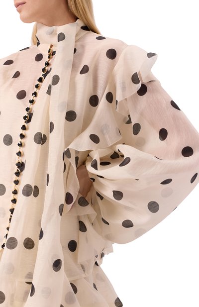 Блузка изо льна и шелка ZIMMERMANN, арт. 2369TR251, фото 5