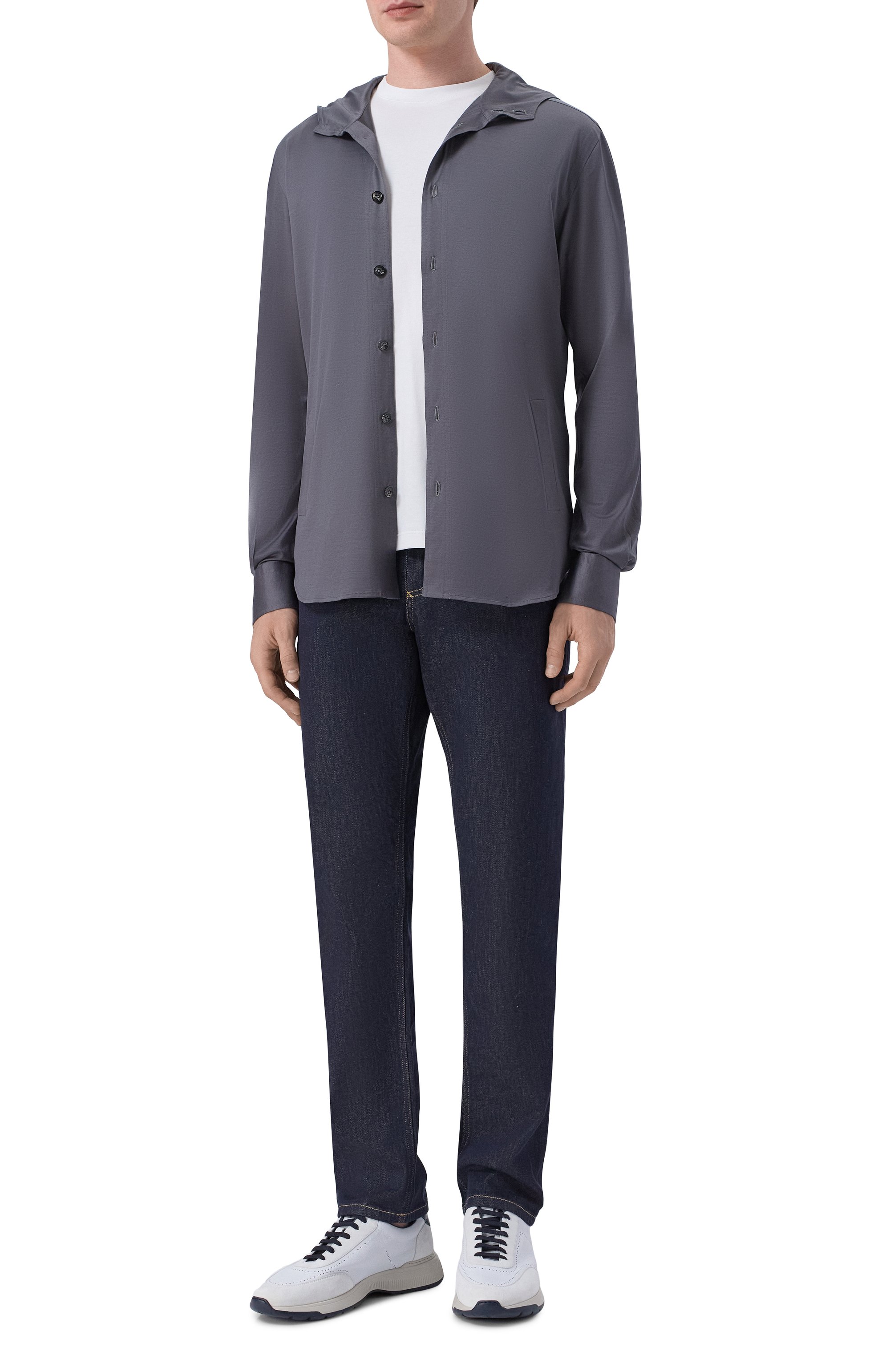 Хлопковая рубашка KITON, арт. UMCMARH09665, фото 2