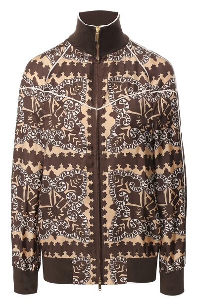 Женский шелковый бомбер VALENTINO, арт. RB3CI0A04EQ