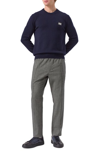 Брюки из шерсти и хлопка DOLCE & GABBANA, арт. GYACET/GI585, фото 2