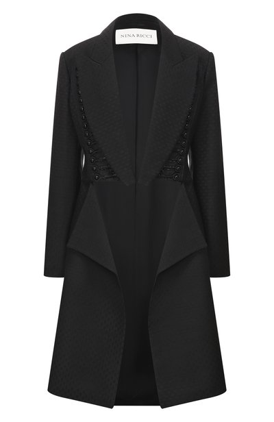 Женский жакет из шерсти и вискозы NINA RICCI, арт. 26ACMA011/W00365