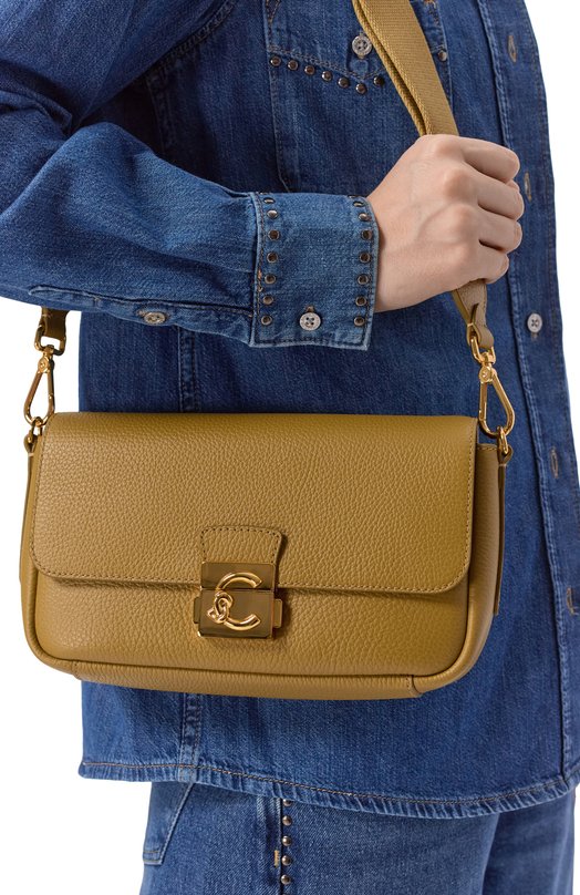 Сумка C-Me Lock medium Coccinelle E1 U4K 12 02 01 Хаки  E1 U4K 12 02 01 Фото 2