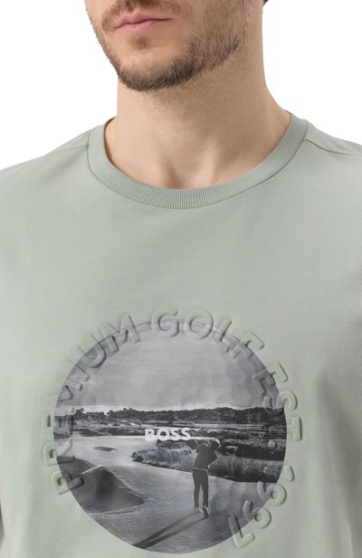 Хлопковая футболка BOSS GREEN, арт. 50537847, фото 5