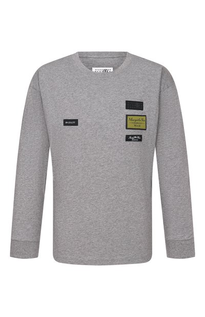 Мужская хлопковый лонгслив MM6, арт. SH0NH0023/M20170