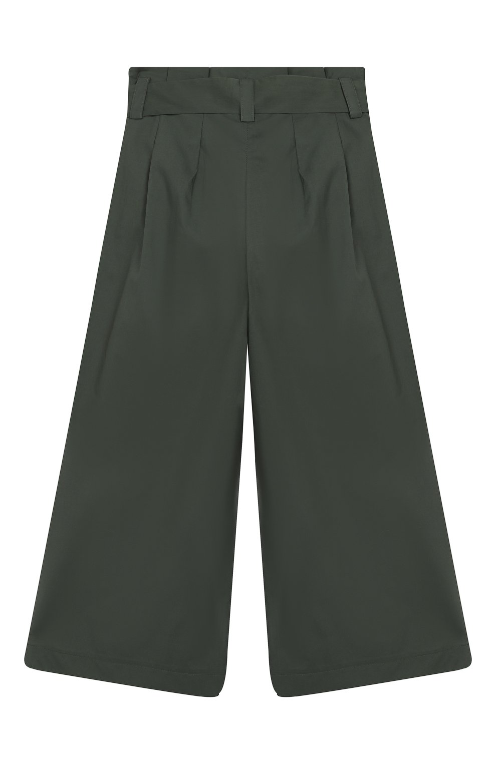 Кюлоты с поясом MONNALISA зеленого цвета по цене 10350 руб., арт. 173411, фото 2 Кюлоты с поясом MONNALISA, арт. 173411, фото 2