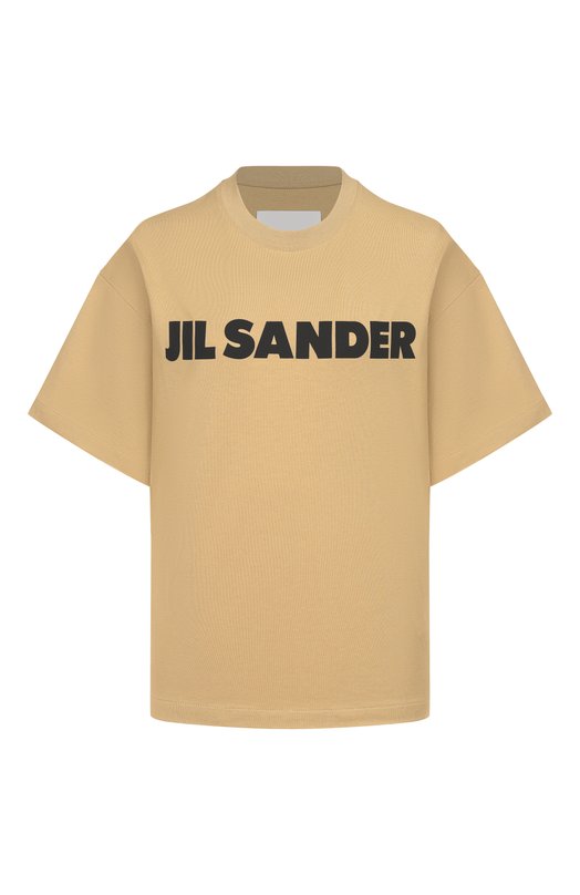 Хлопковая футболка Jil Sander J02GC0140/J20348 Бежевый J02GC0140/J20348