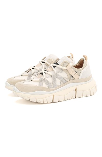 Комбинированные кроссовки blake CHLOÉ, арт. CHC20S250I9, фото 1