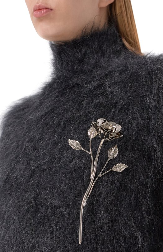 Шерстяной свитер Giuseppe di Morabito 05FW2KNT372X 05444 Серый  05FW2KNT372X 05444 Фото 5