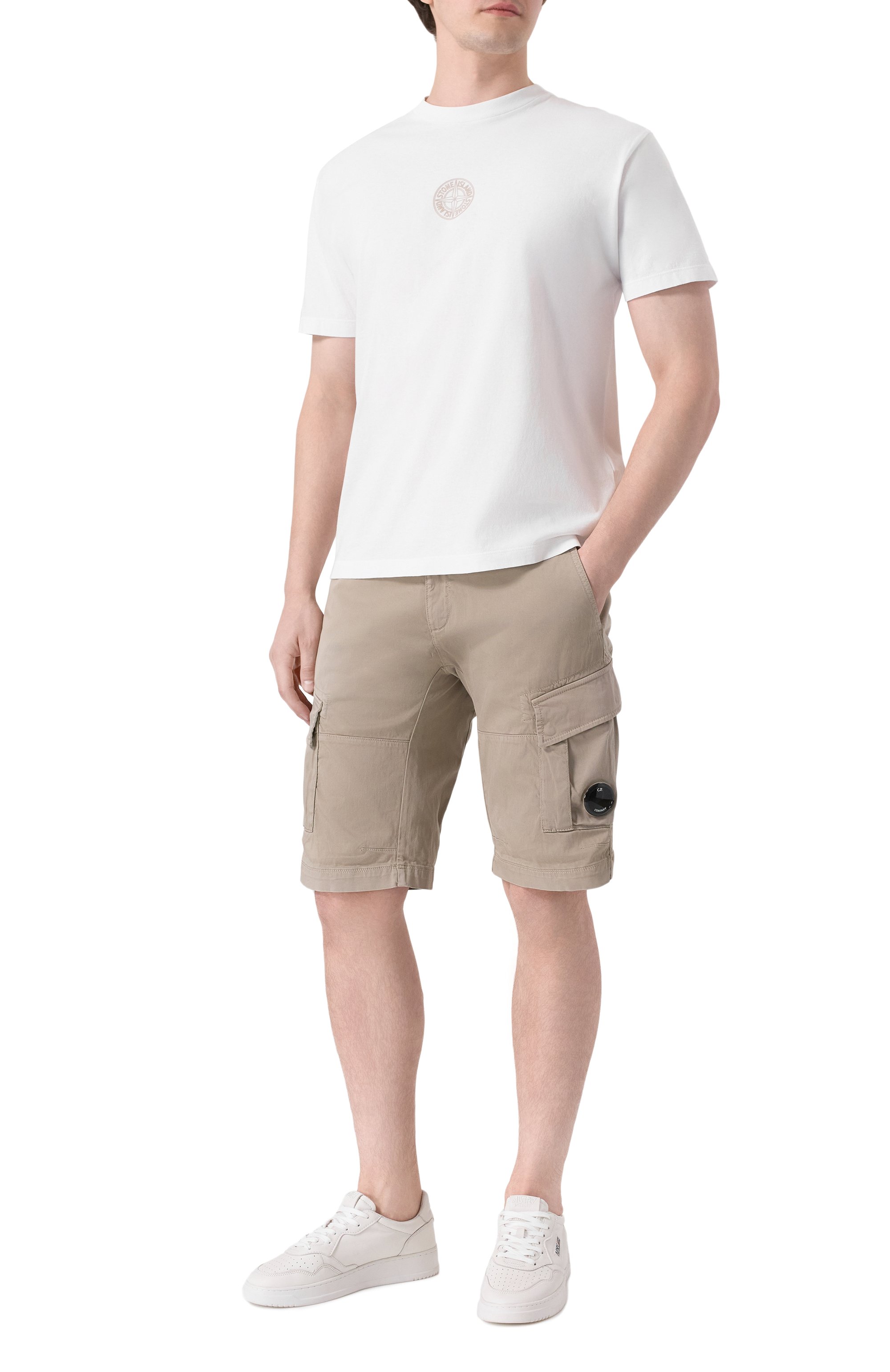 Хлопковые шорты C.P. COMPANY, арт. 18CMBE116A005694G, фото 2