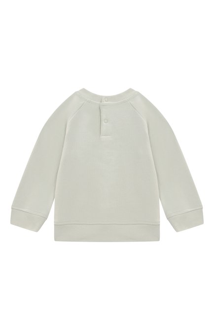 Детский хлопковый свитшот STELLA MCCARTNEY светло-зеленого цвета, арт. TW4580 | Фото 2 (Материал сплава: Проставлено; Материал внешний: Хлопок; Нос: Не проставлено)