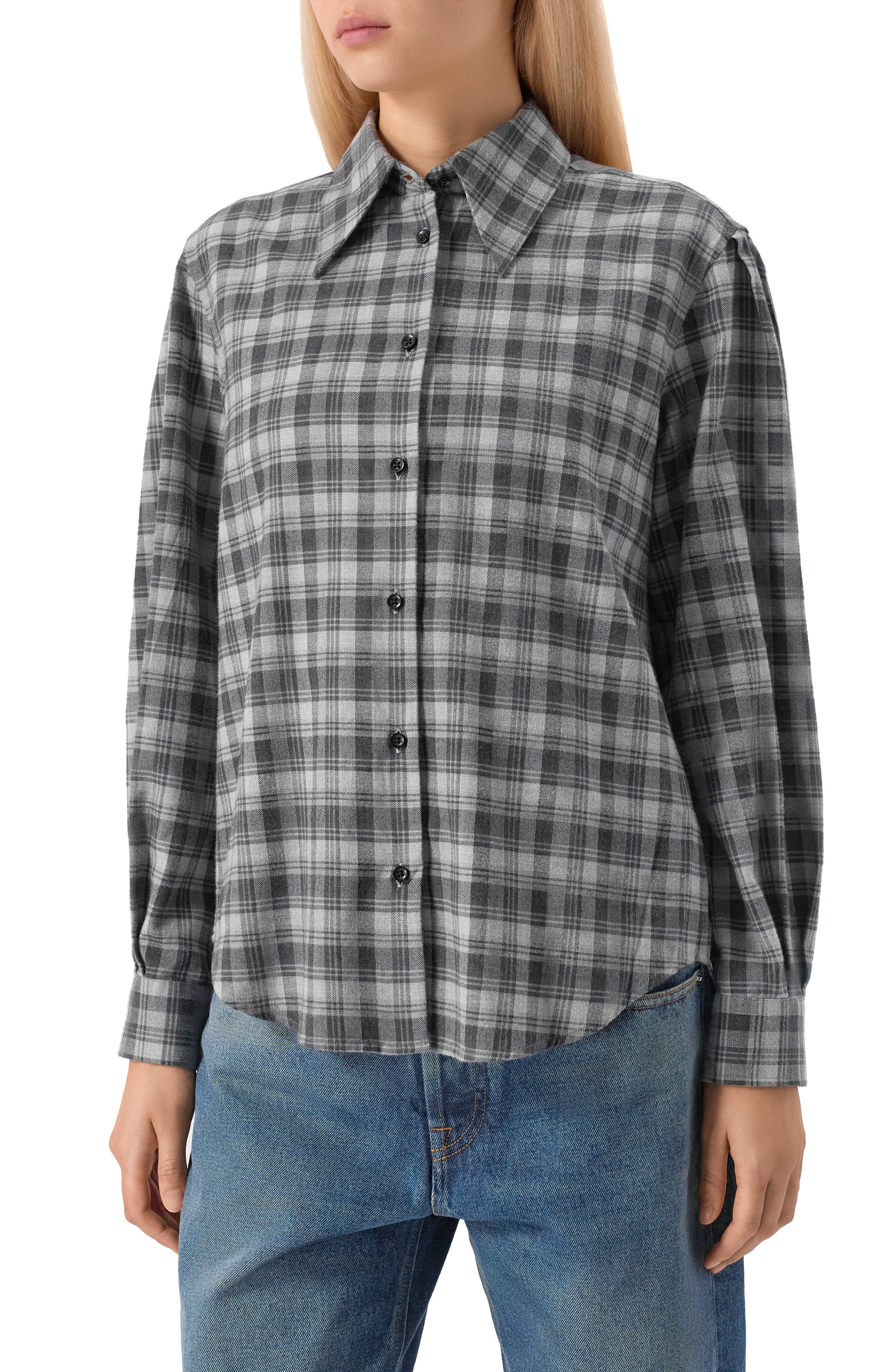 Хлопковая рубашка OFFICINE GENERALE, арт. W25WSHI001, фото 3