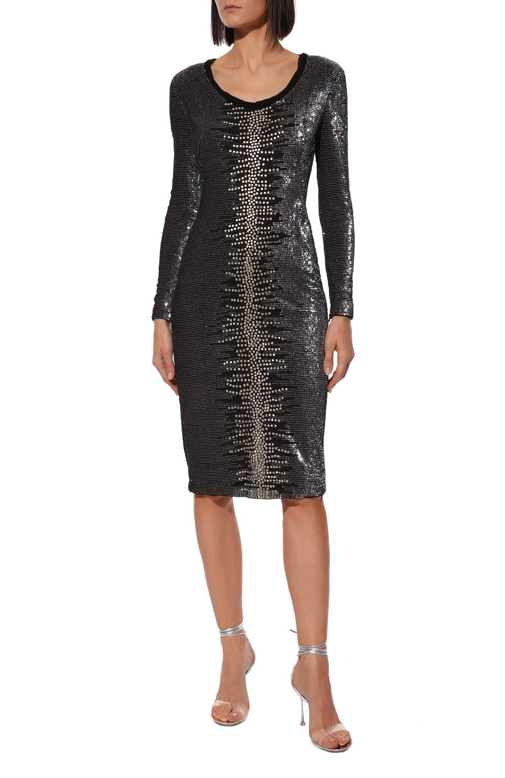 Платье TOM FORD серого цвета по цене 1515000 руб., арт. AC5430/T55994, фото 2 Платье TOM FORD, арт. AC5430/T55994, фото 2