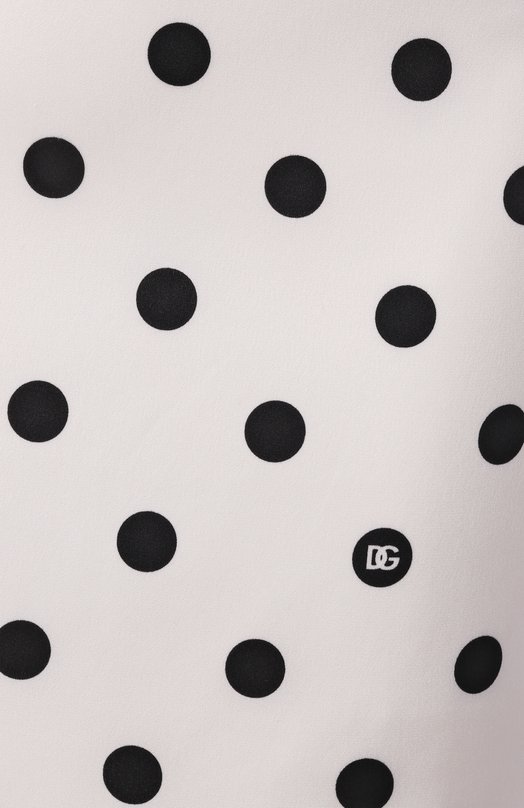 Шелковая юбка Dolce & Gabbana F4CWAT/FSA62 Чёрно-белый  F4CWAT/FSA62 Фото 6