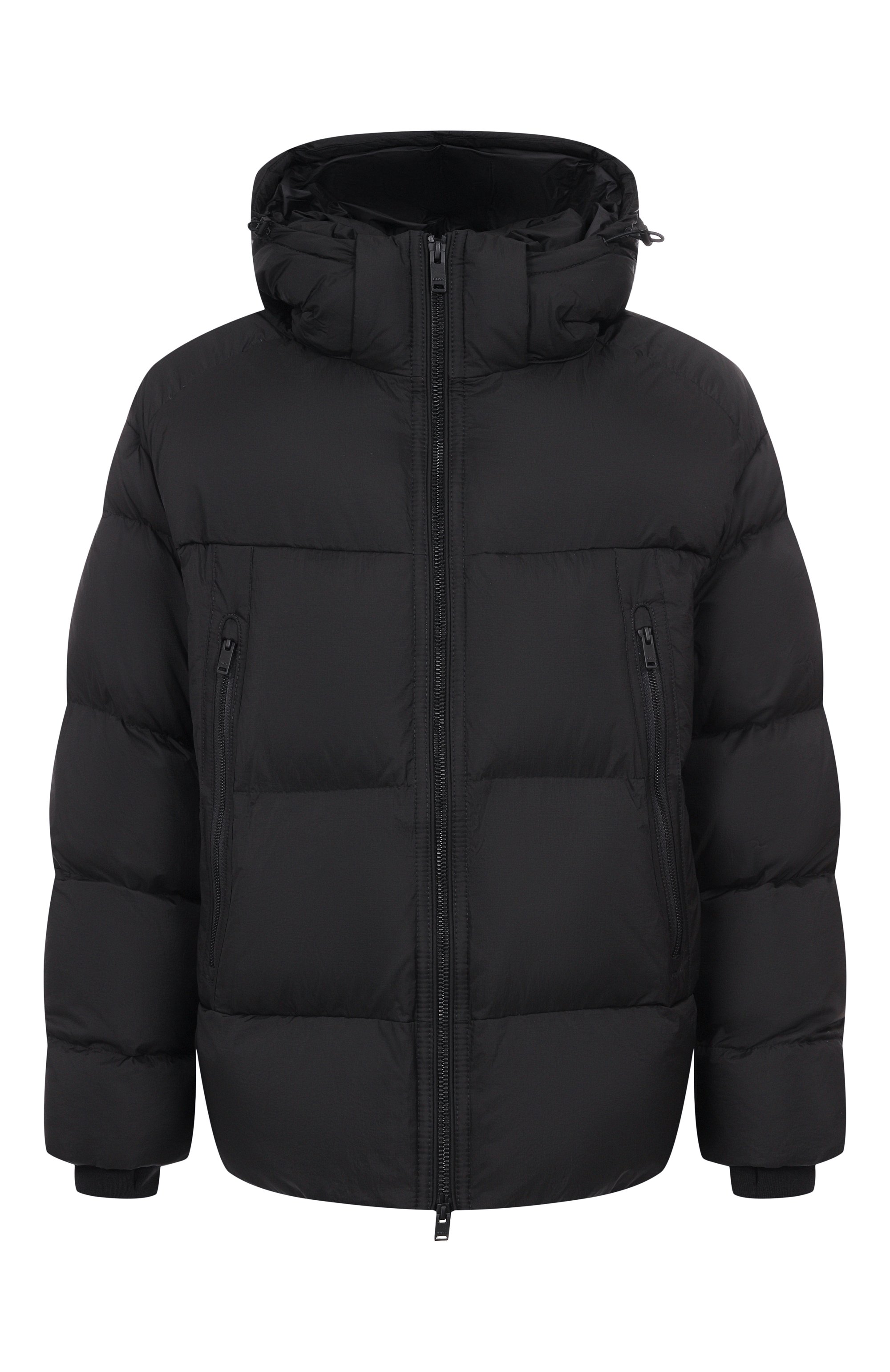 Пуховик BOSS ORANGE черного цвета по цене 54950 руб., арт. 50543618, фото 1 Пуховик BOSS ORANGE, арт. 50543618, фото 1