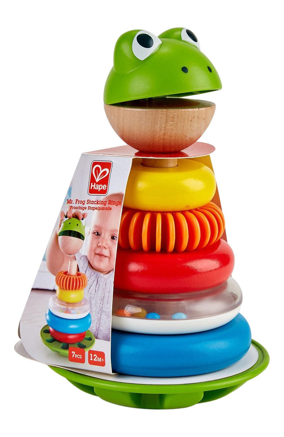 Игрушка-пирамидка мистер лягушка HAPE, арт. E0457_HP, фото 3