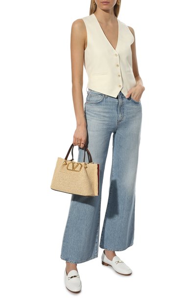 Кожаные лоферы GIORGIO ARMANI белого цвета по цене 94800 руб., арт. X1A093/XF641, фото 2 Кожаные лоферы GIORGIO ARMANI, арт. X1A093/XF641, фото 2