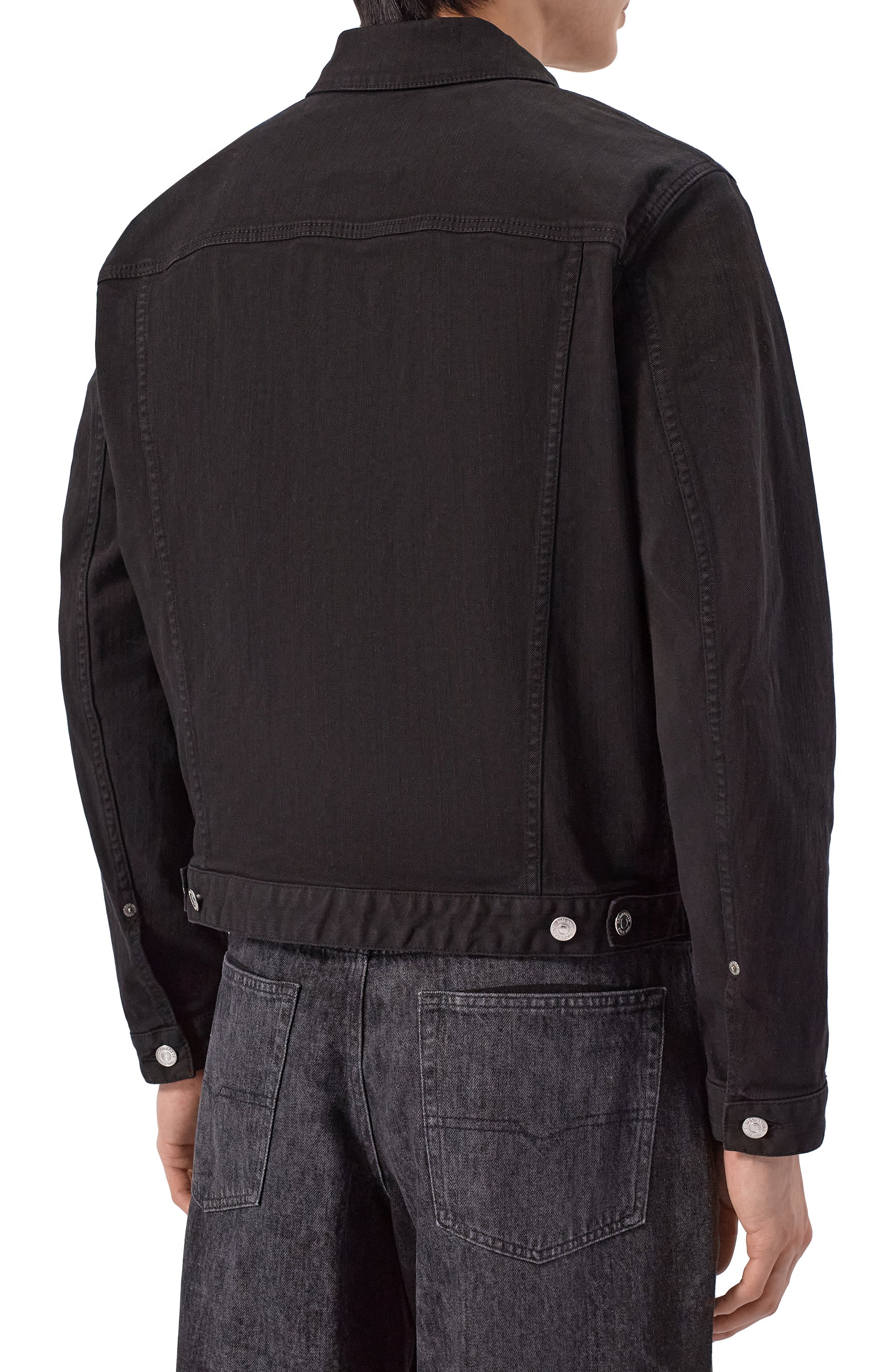 Джинсовая куртка DSQUARED2 черного цвета по цене 69950 руб., арт. S74AM1673/S39781, фото 4 Джинсовая куртка DSQUARED2, арт. S74AM1673/S39781, фото 4