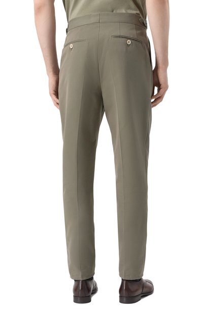 Брюки из хлопка и шерсти BRUNELLO CUCINELLI, арт. ME262M5030, фото 4