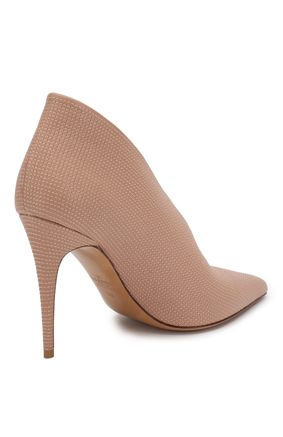 Кожаные ботильоны all stitched VALENTINO, арт. SW2S0L03/CYN, фото 4