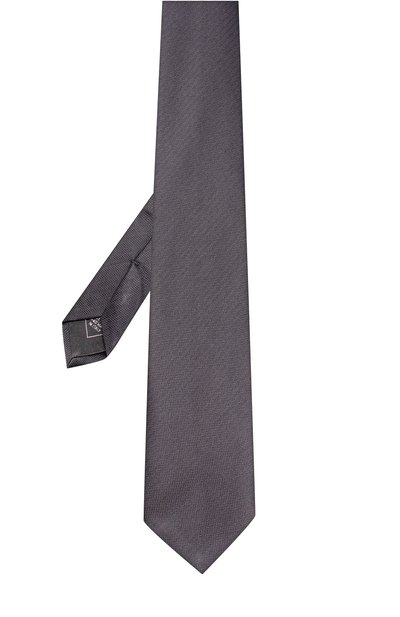 Шелковый галстук с узором BRIONI черного цвета по цене 24450 руб., арт. 062I/0640S, фото 2 Шелковый галстук с узором BRIONI, арт. 062I/0640S, фото 2