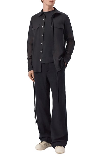 Мужская хлопковая рубашка RICK OWENS, арт. RU01F2236/CV