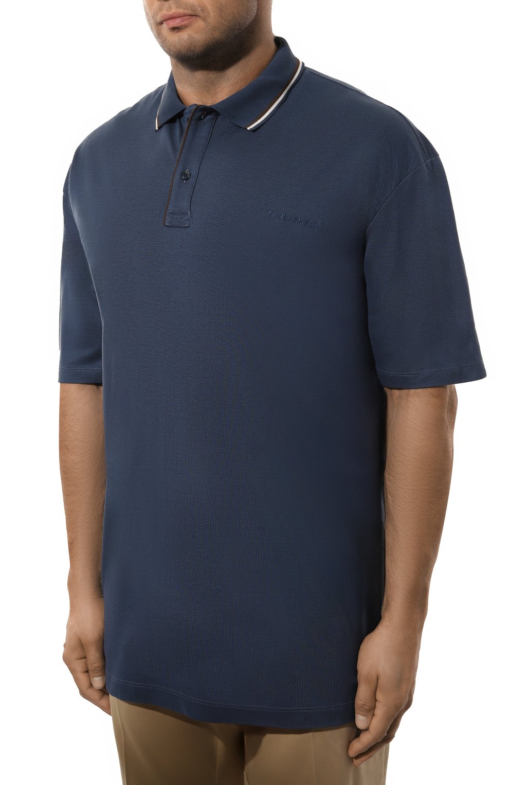 Поло PAUL&SHARK синего цвета по цене 24750 руб., арт. 14311719, фото 3 Поло PAUL&SHARK, арт. 14311719, фото 3