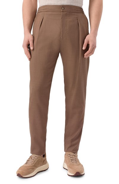 Брюки из шерсти и шелка MARCO PESCAROLO, арт. CHIAIA/5122/54, фото 3