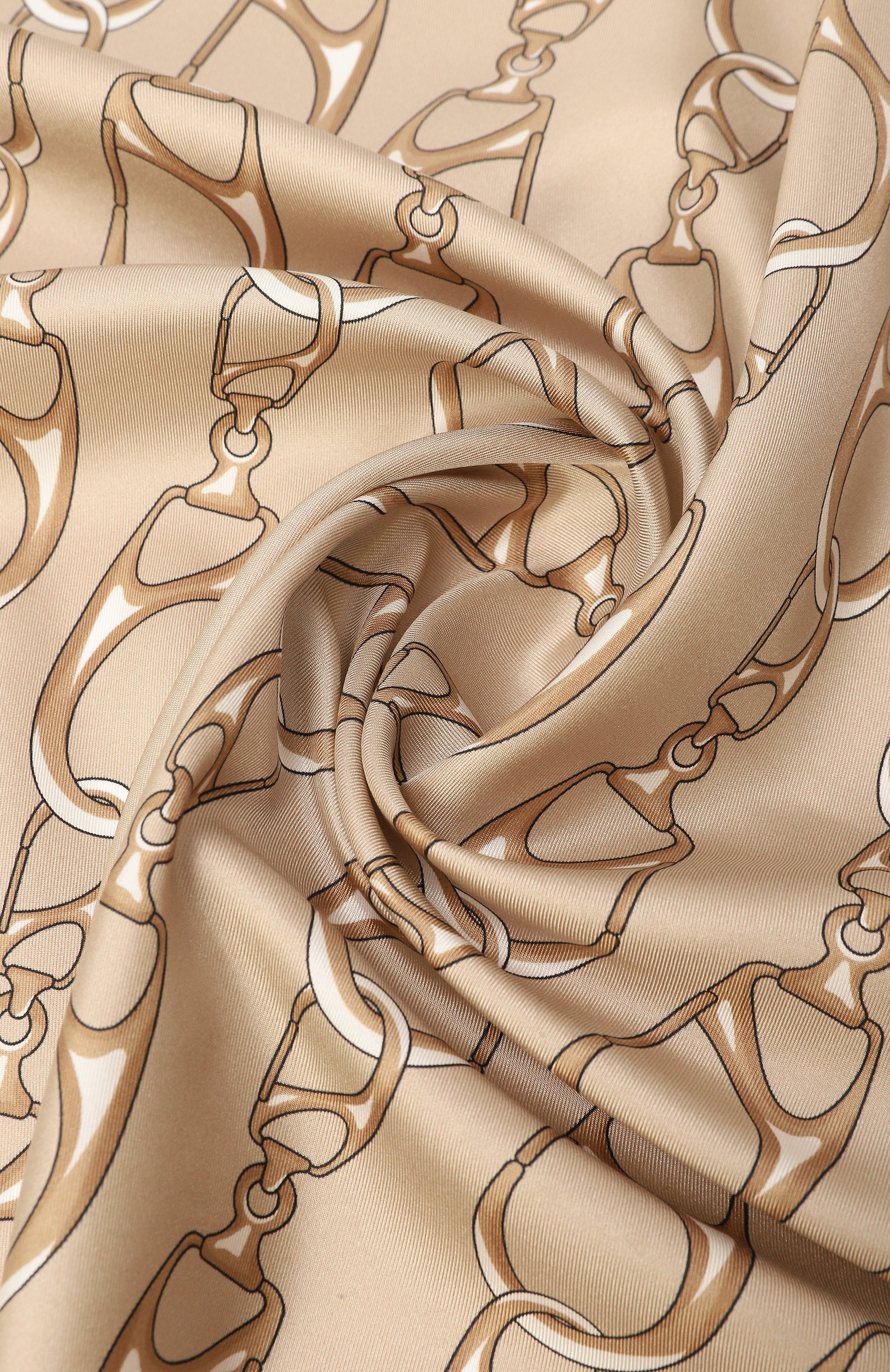 Шелковый платок HERNO бежевого цвета по цене 38300 руб., арт. F0ULARD90/15030, фото 3 Шелковый платок HERNO, арт. F0ULARD90/15030, фото 3