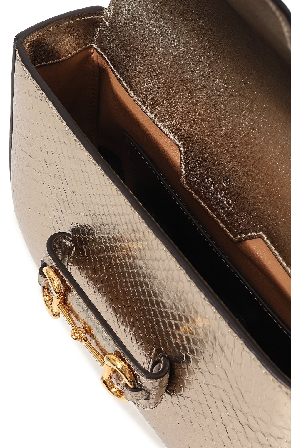 Сумка 1955 horsebit из кожи питона GUCCI, арт. 677266 E1DFG, фото 5