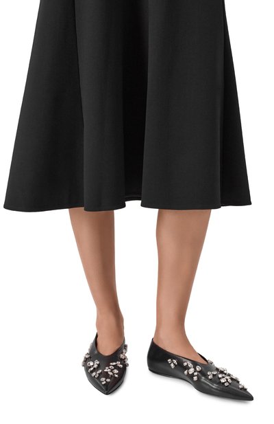 Кожаные балетки JIL SANDER, арт. J15WZ0036/P7588, фото 2