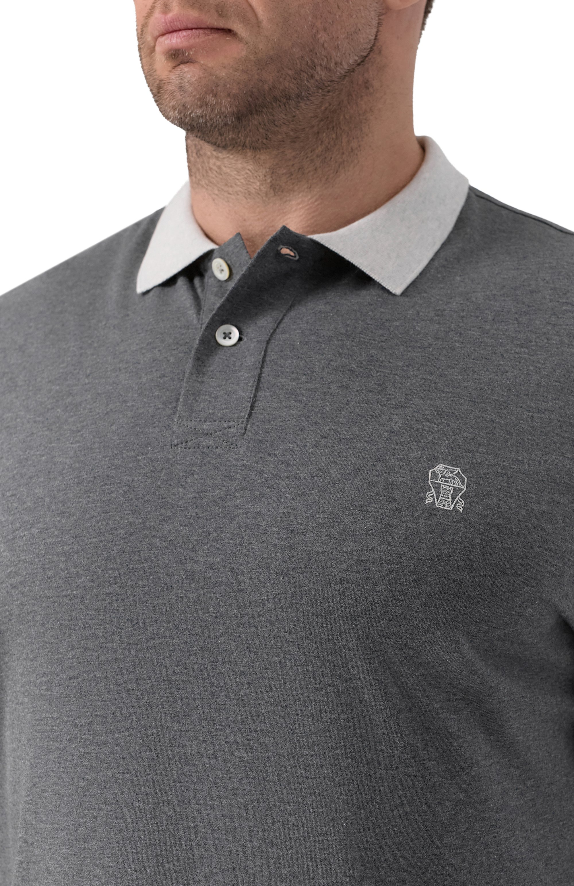 Хлопковое поло BRUNELLO CUCINELLI, арт. M0B138791G, фото 5