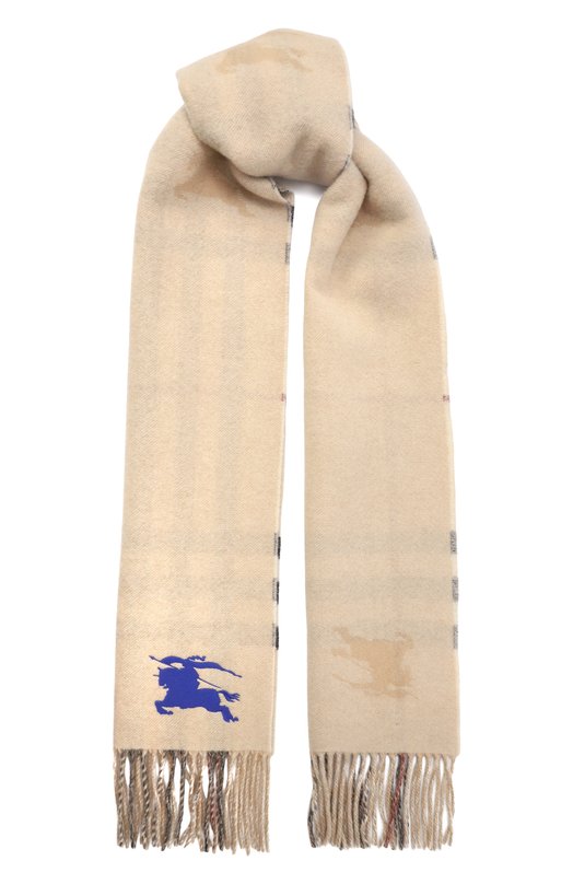 Кашемировый шарф Burberry 8095224 Белый 8095224