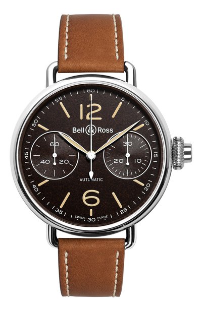 Мужские часы chronographe monopoussoir heritage BELL AND ROSS, арт. BRWW1-MONO-HER/SCA