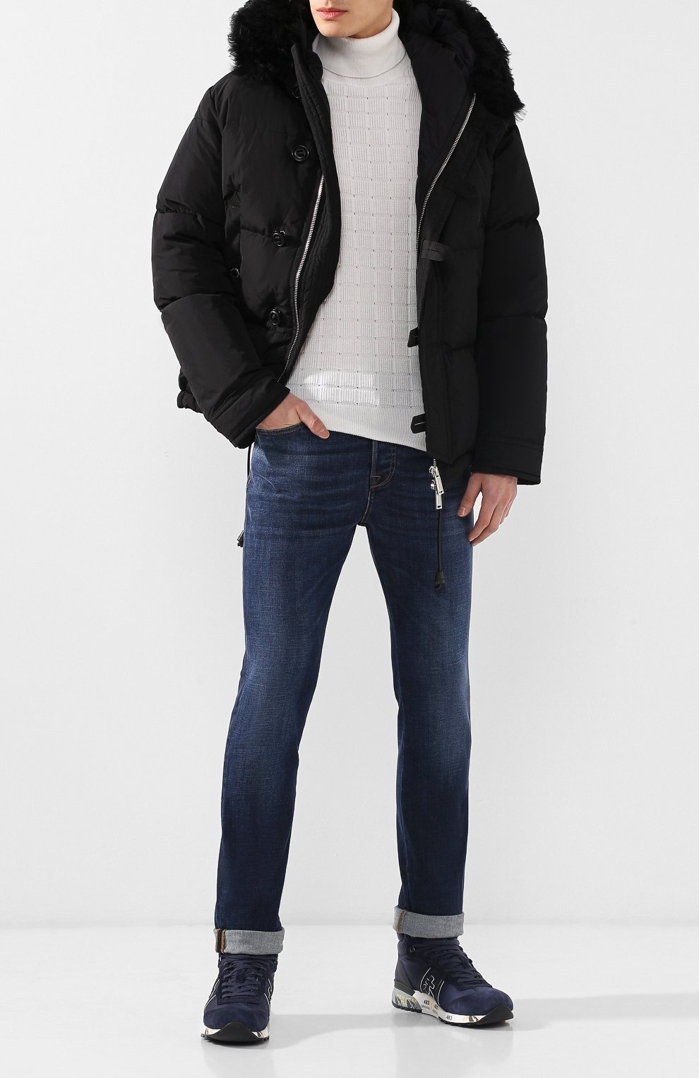 Комбинированные кроссовки alan с внутренней меховой отделкой PREMIATA, арт. ALAN/VAR 2637M, фото 2