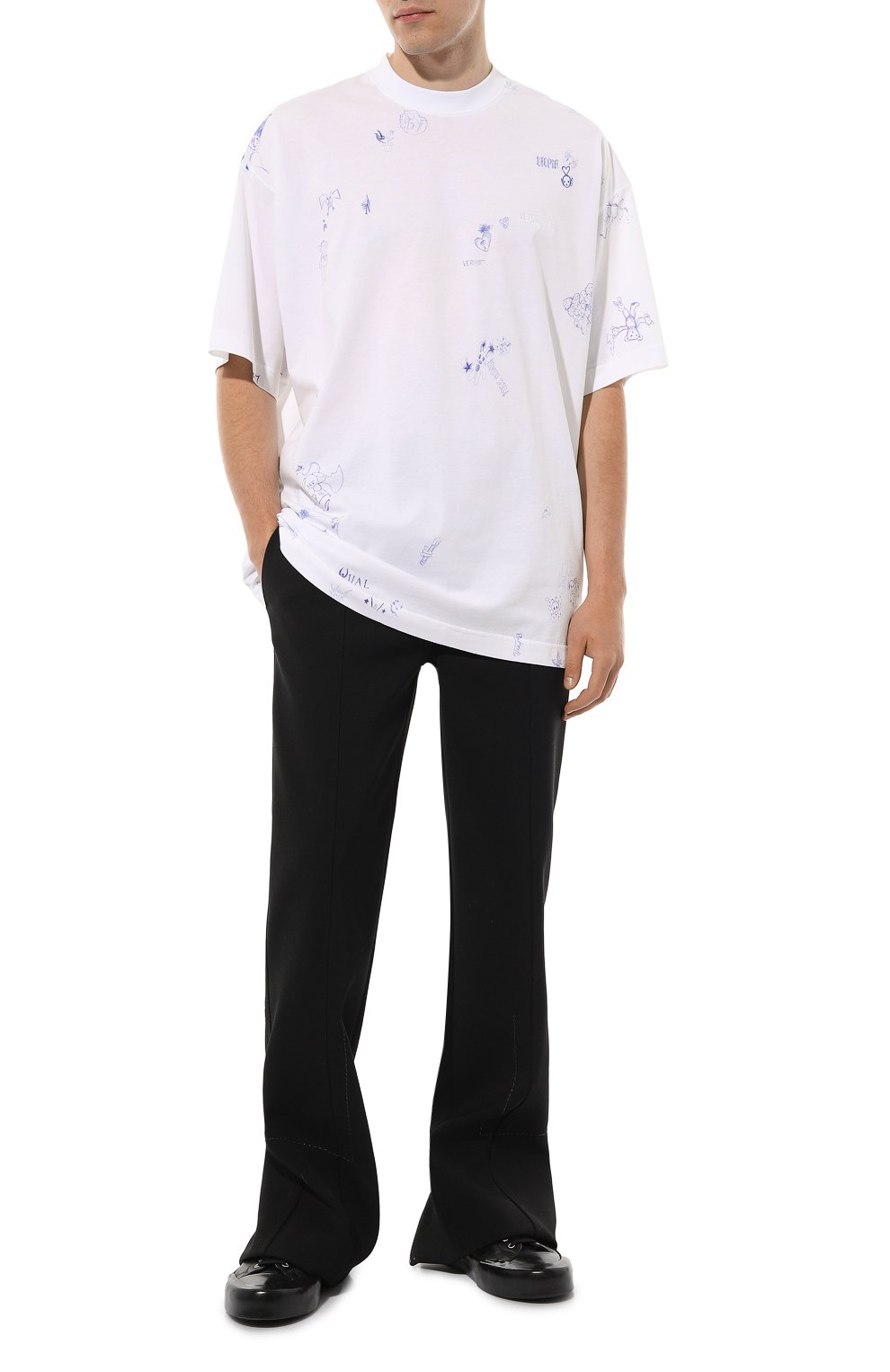 Хлопковая футболка VETEMENTS, арт. UE54TR320W, фото 5
