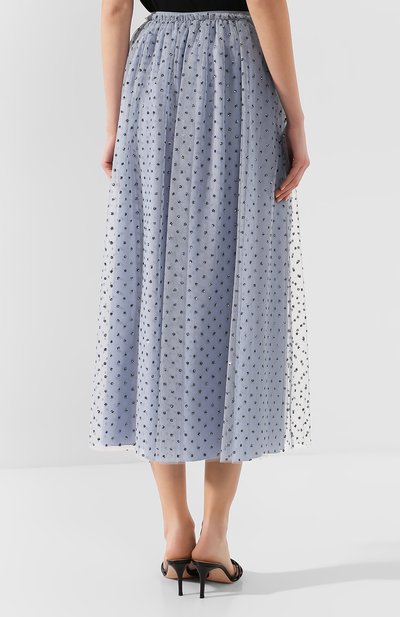 Юбка-миди REDVALENTINO голубого цвета по цене 79450 руб., арт. TR3RA380/4RL, фото 4 Юбка-миди REDVALENTINO, арт. TR3RA380/4RL, фото 4