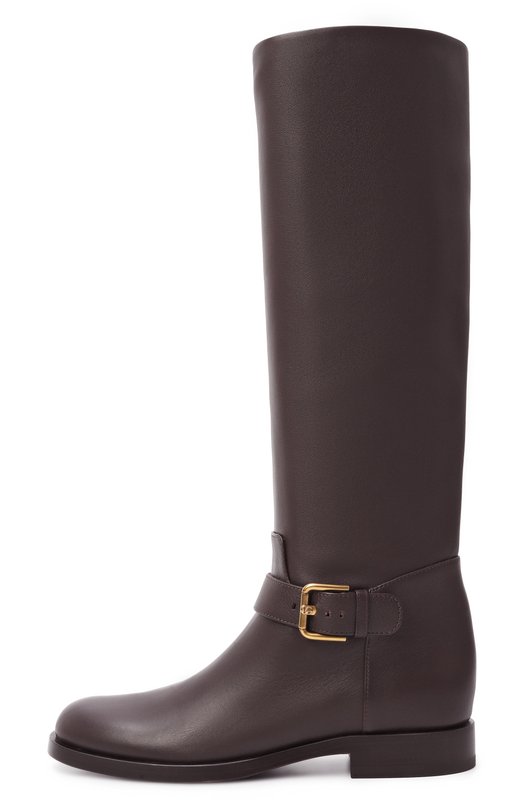 Кожаные сапоги Day Classic Dolce & Gabbana CU1221/A0831 Коричневый  CU1221/A0831 Фото 4