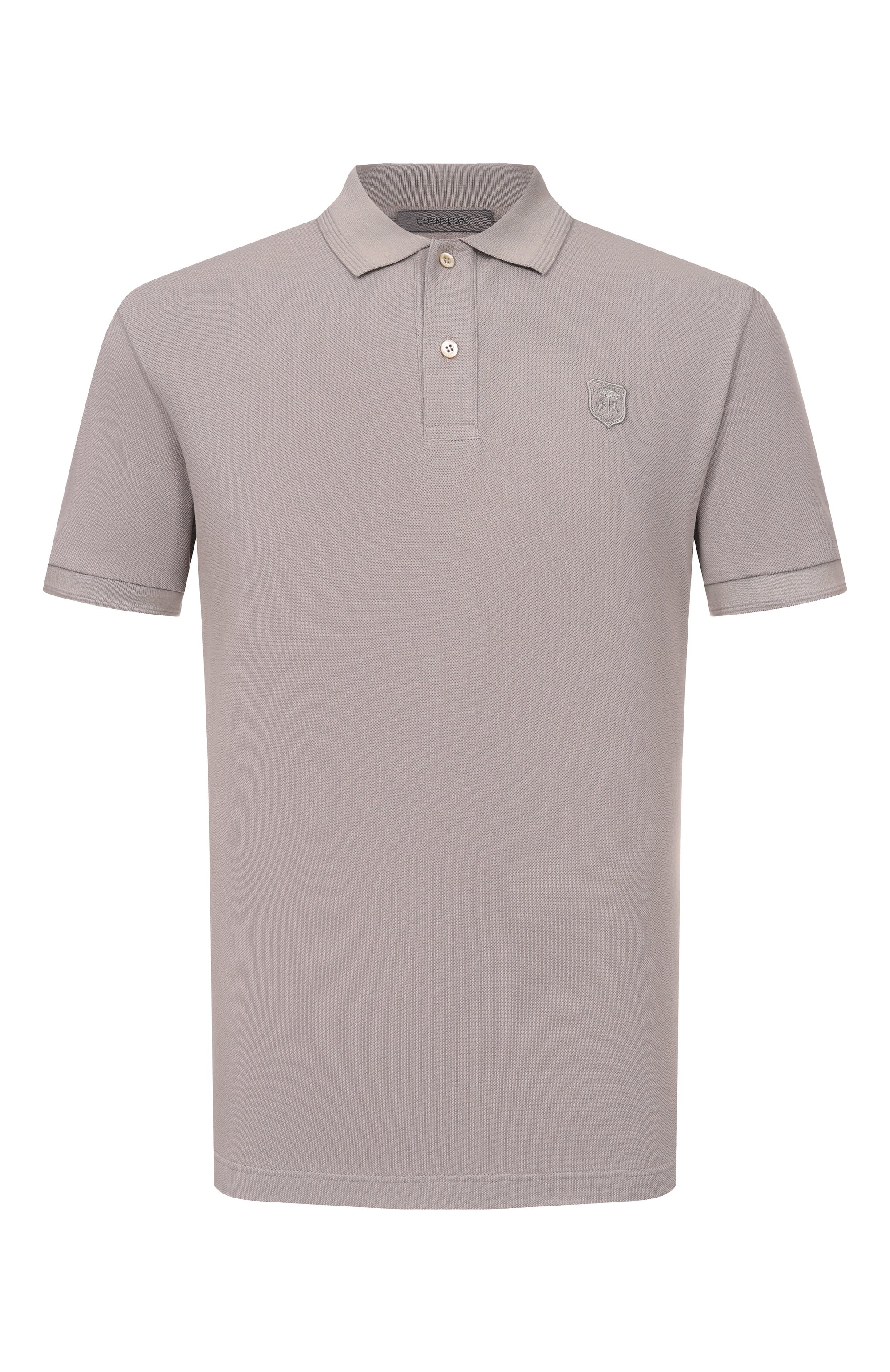 Хлопковое поло CORNELIANI серого цвета по цене 35650 руб., арт. 27G570/2725045, фото 1 Хлопковое поло CORNELIANI, арт. 27G570/2725045, фото 1
